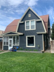 Replacement windows being installed